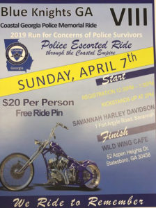 Blue Knights GA VIII Police Escort Ride @ Savannah Harley-Davidson | Savannah | Georgia | United States