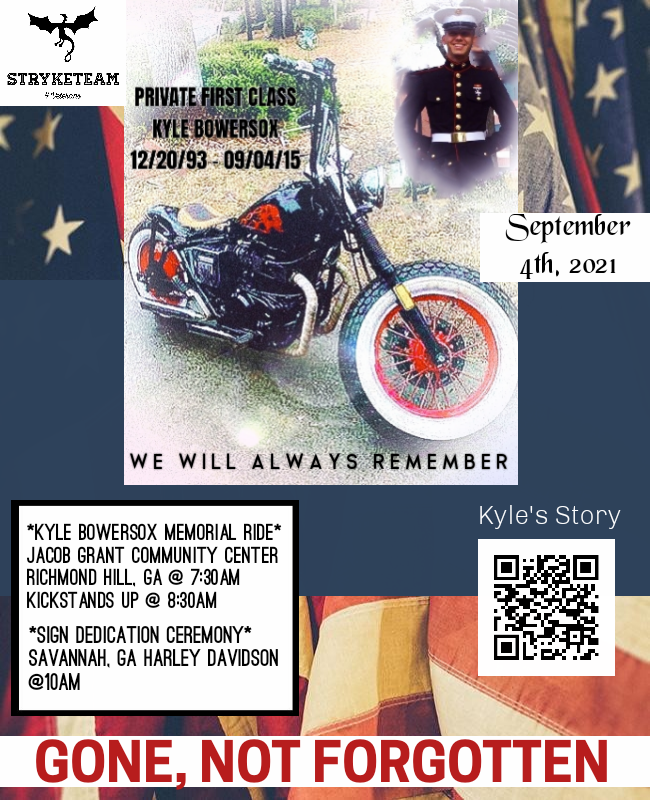 StrykeTeam - Kyle Bowersox Memorial Ride @ Jacob Grant Community Center | Richmond Hill | Georgia | United States