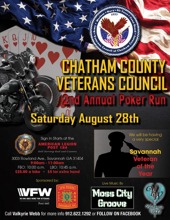 CCVC - 2nd Annual Poker Run @ American Legion Post 184 | Savannah | Georgia | United States