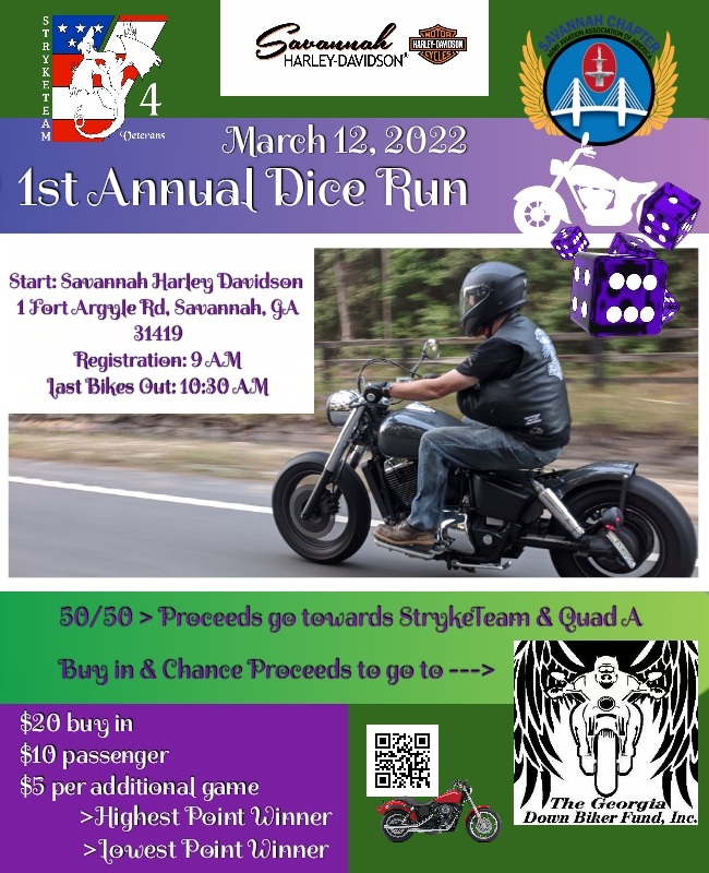 StrykeTeam Inaugural Dice Run @ Savannah Harley-Davidson | Savannah | Georgia | United States