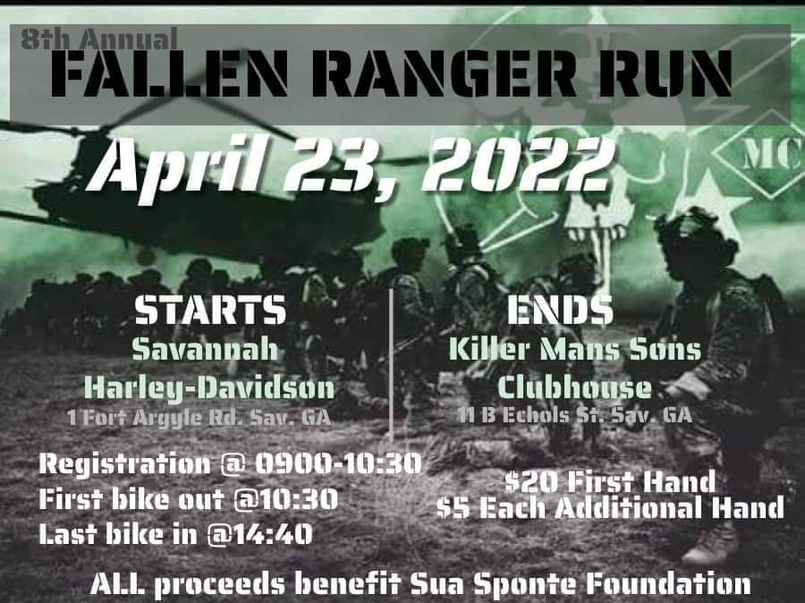 Killer Mans Sons - 8th Annual Fallen Ranger Run @ Savannah Harley-Davidson | Savannah | Georgia | United States