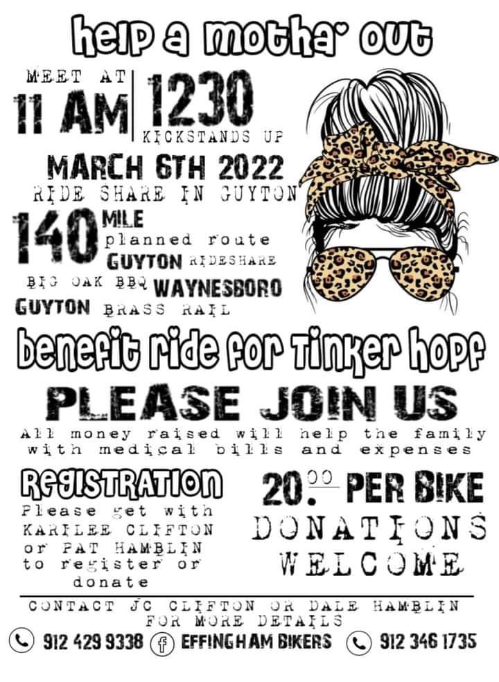 Help A Motha' Out @ Guyton Ride Share | Guyton | Georgia | United States
