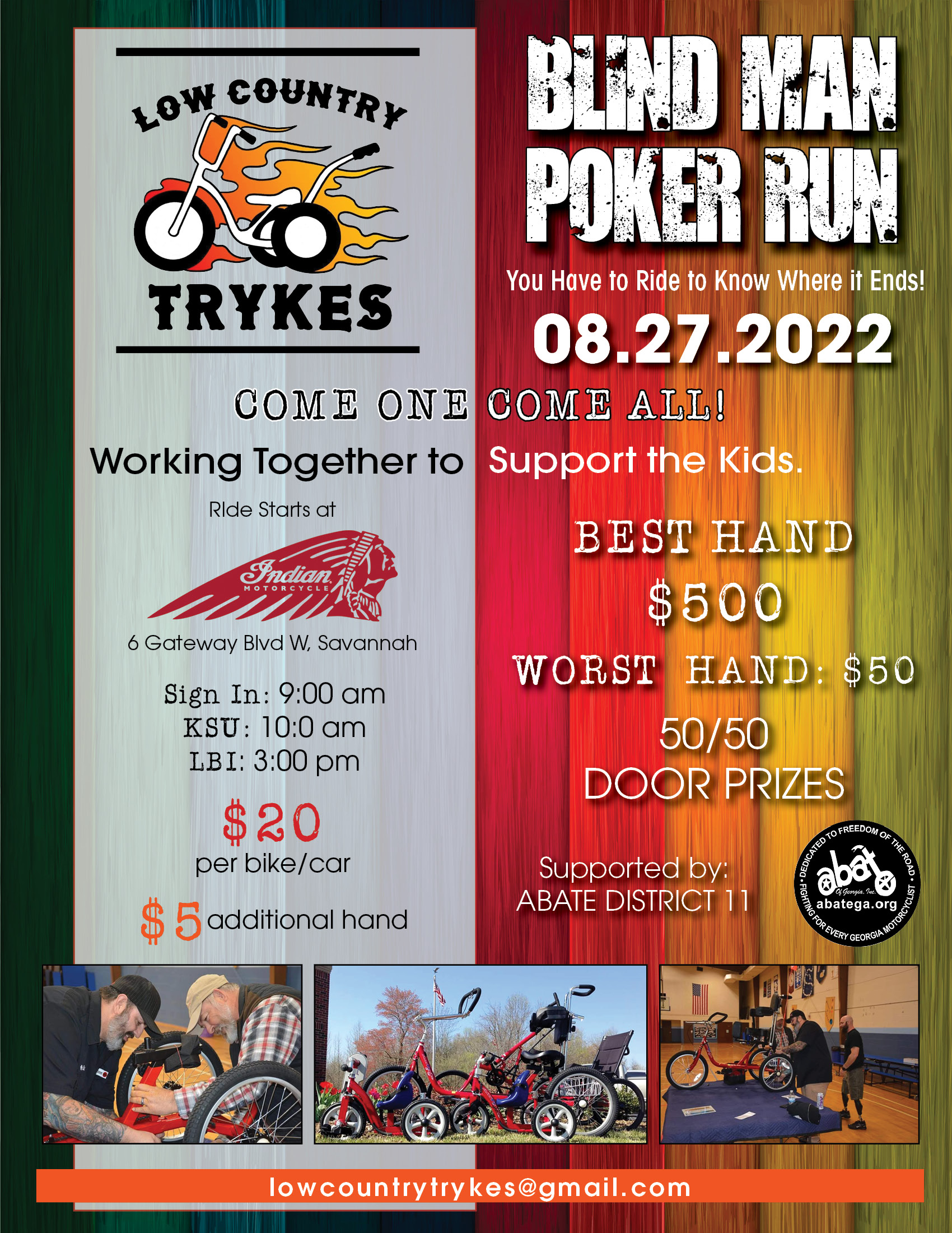 Low Country Trykes/ABATE of GA D11 - Inaugural Low Country Tryke Ride @ Indian of Savannah | Savannah | Georgia | United States