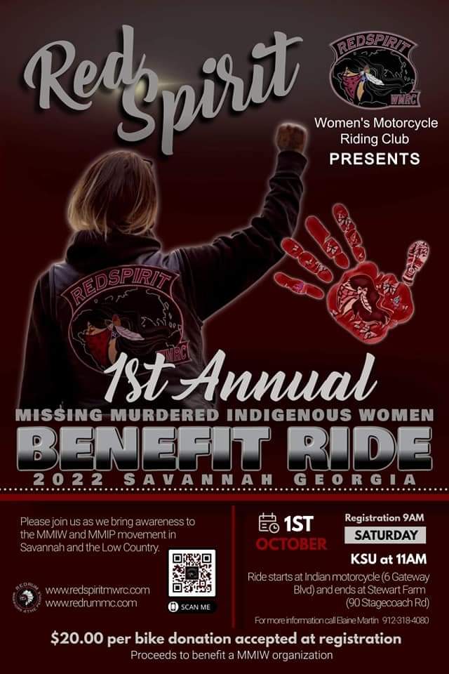 Red Spirit - Inaugural MMIW Benefit Ride @ Indian of Savannah | Savannah | Georgia | United States