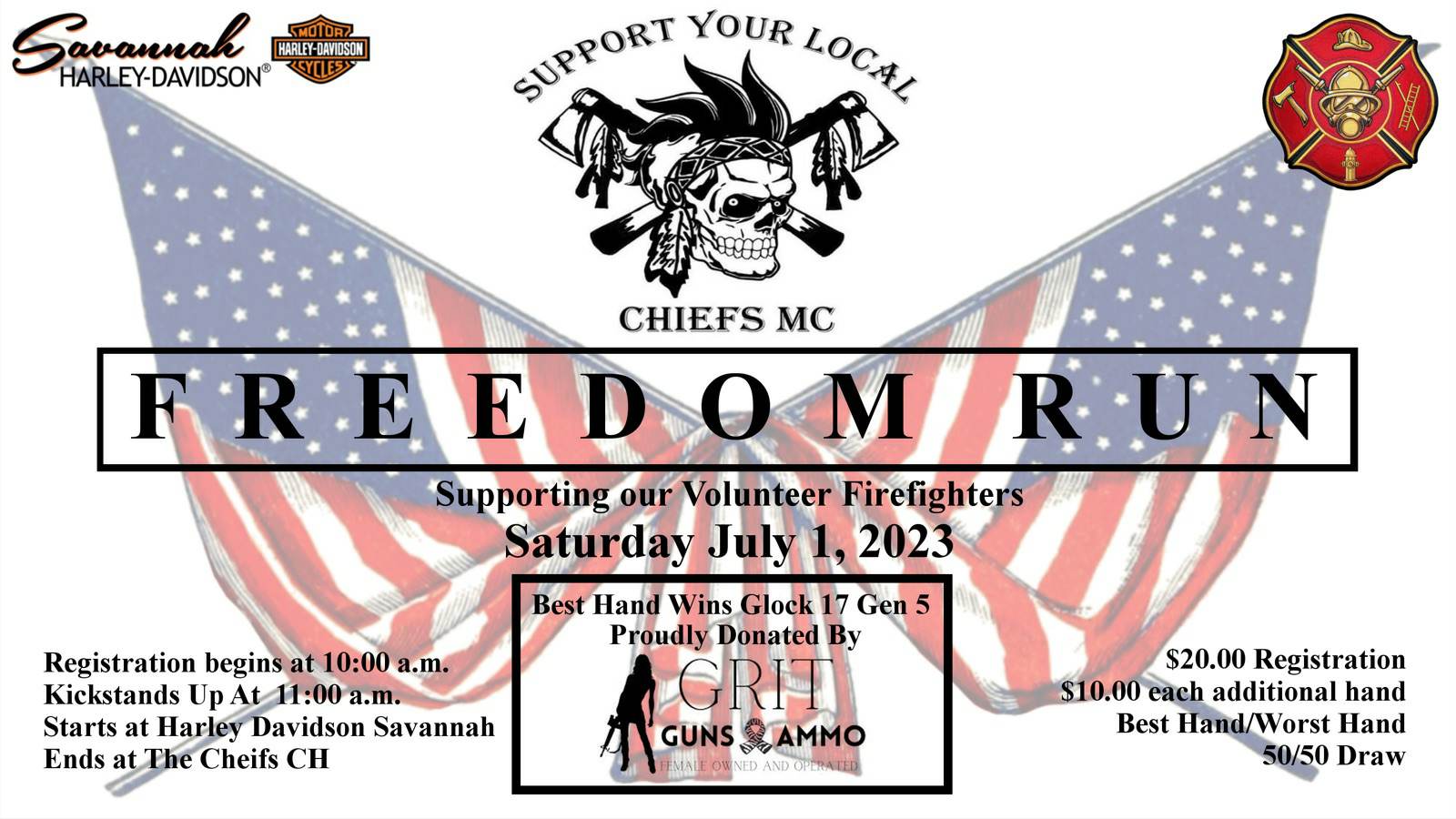 Chiefs MC - Freedom Run @ Savannah Harley-Davidson | Savannah | Georgia | United States