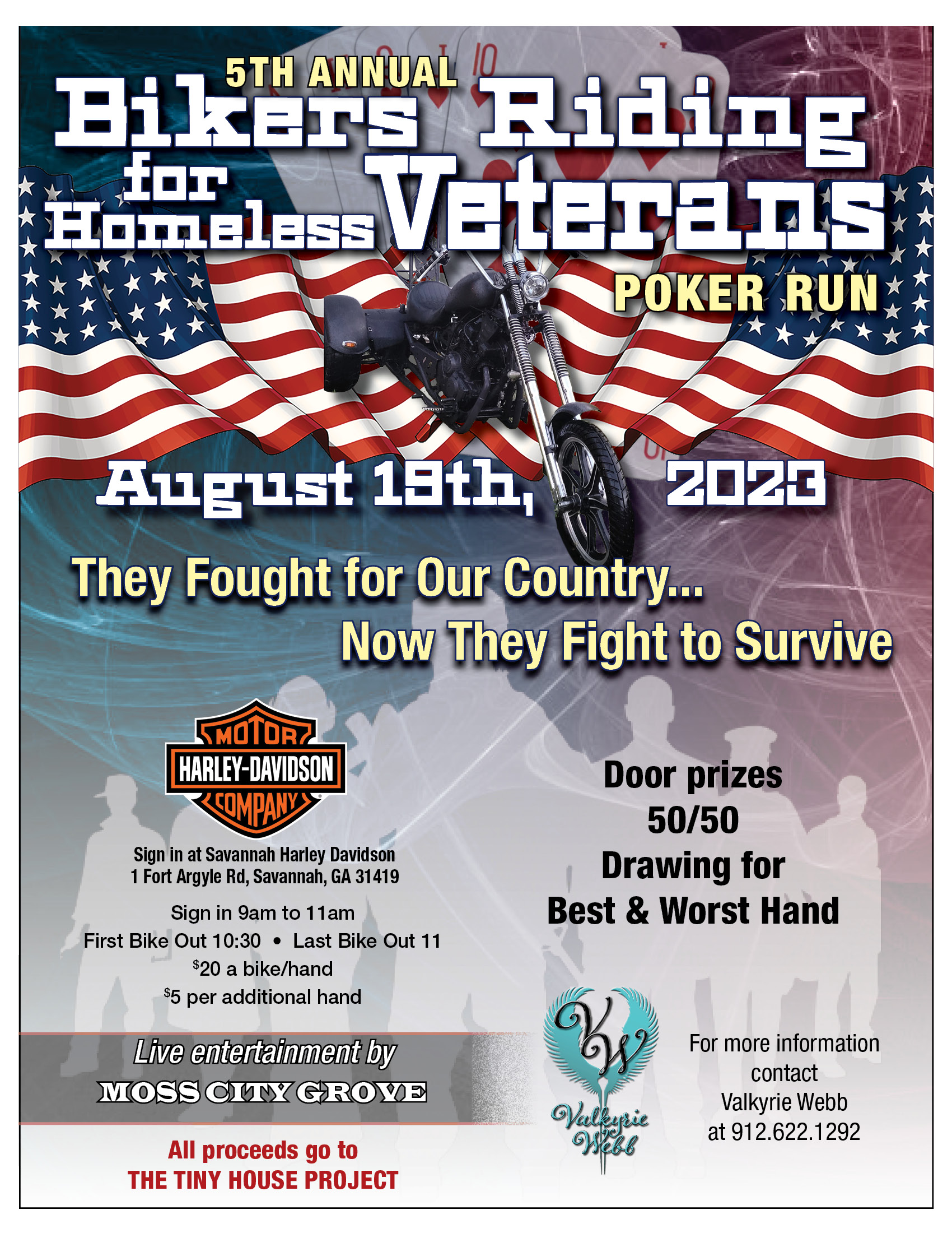 Bikers Riding for Homeless Veterans Poker Run @ Savannah Harley-Davidson | Savannah | Georgia | United States