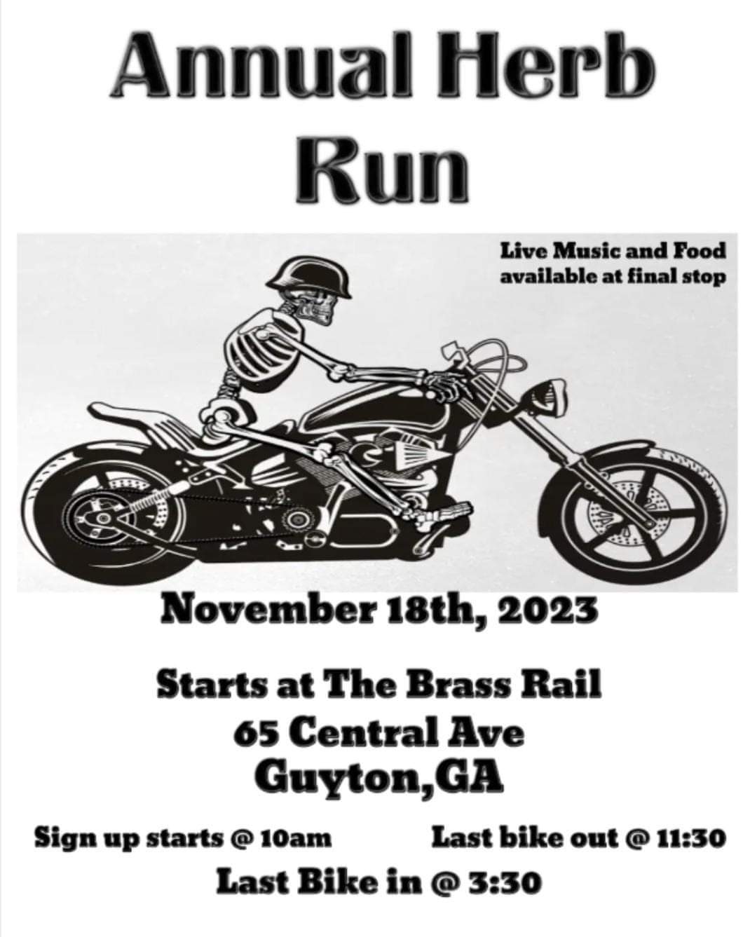 Annual Herb Run @ Brass Rail | Guyton | Georgia | United States