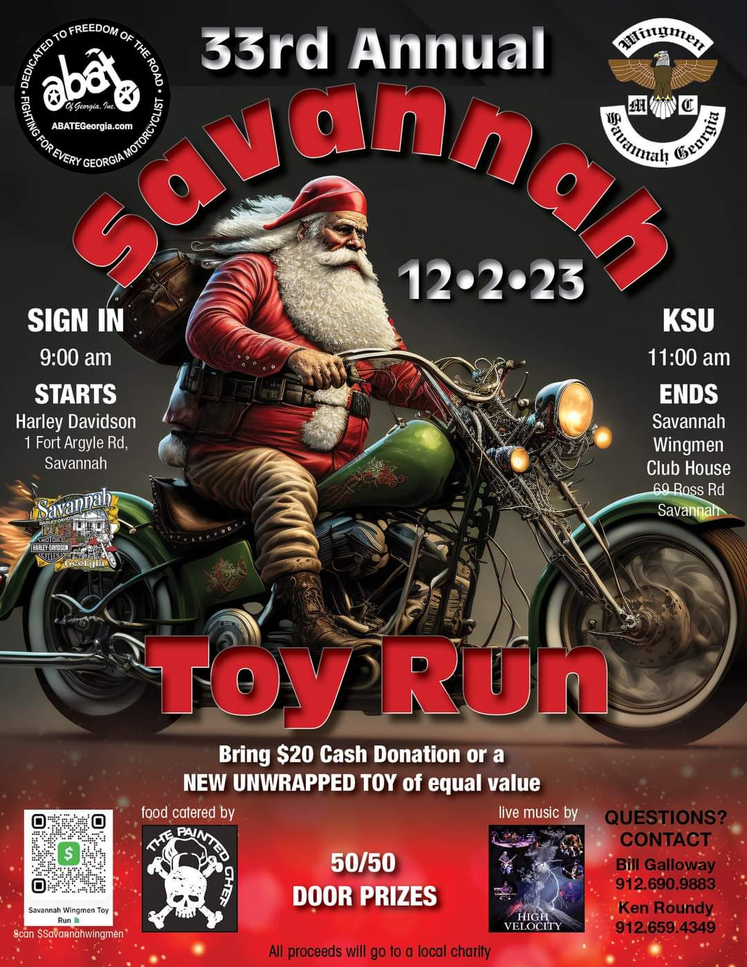 33rd Annual Savannah Toy Run @ Savannah Harley-Davidson | Savannah | Georgia | United States
