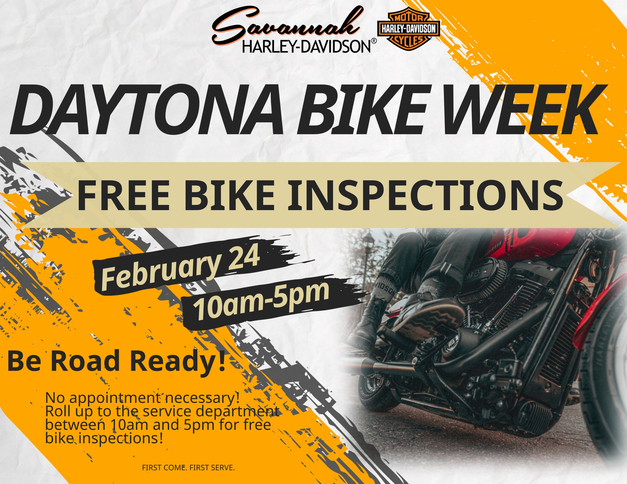 Savannah HD Daytona Bike Week Free Bike Inspections @ Savannah Harley-Davidson | Savannah | Georgia | United States