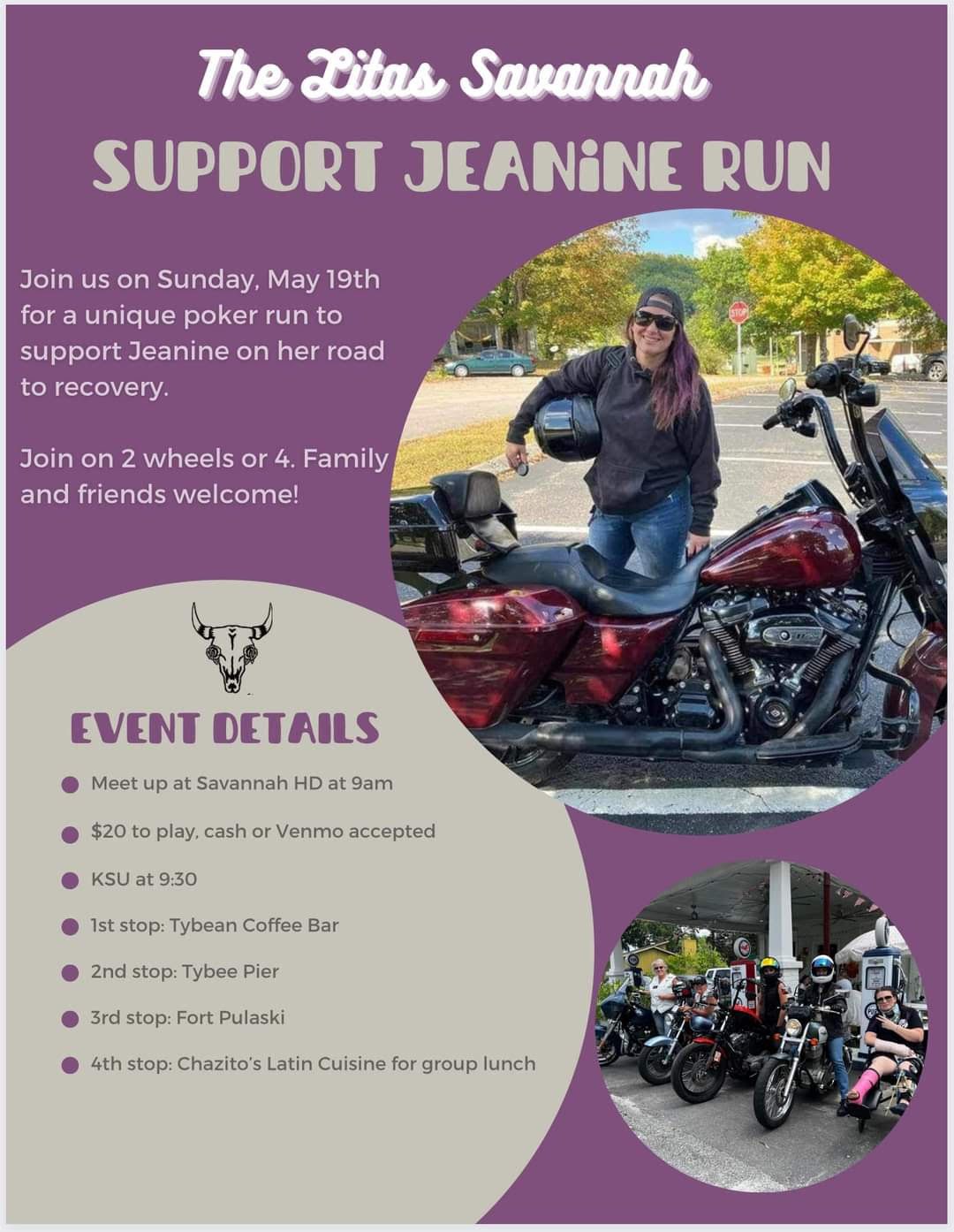 Support Jeanine Run @ Savannah Harley-Davidson | Savannah | Georgia | United States