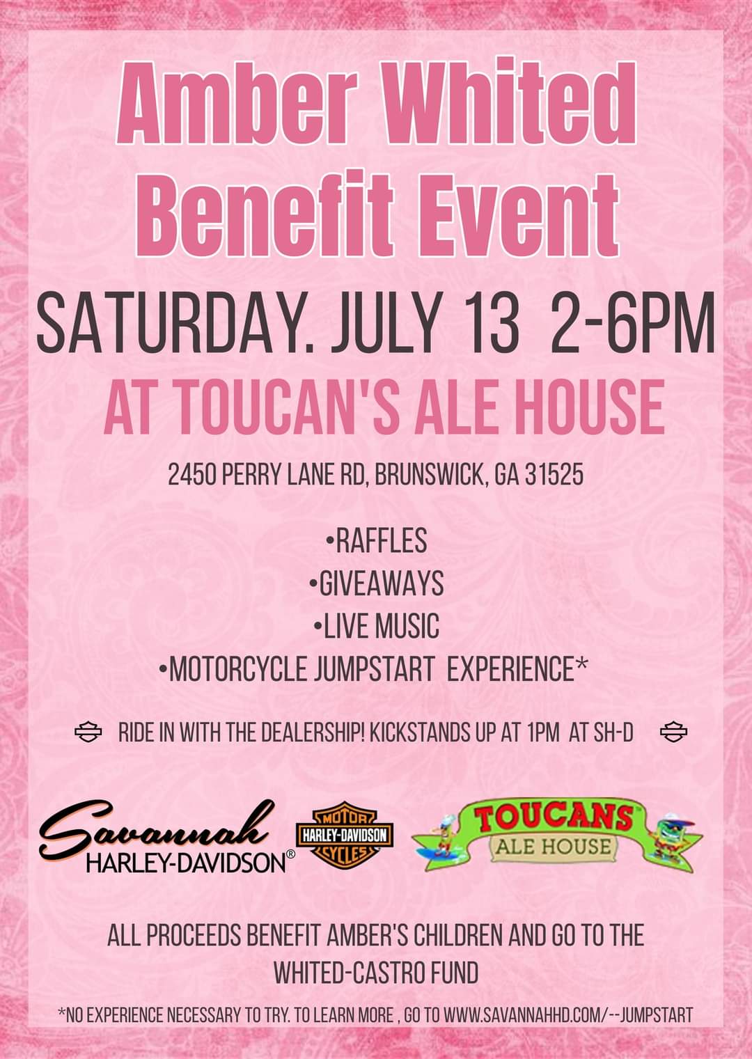 Amber Whited Benefit Event @ Toucan's Ale House | Brunswick | Georgia | United States